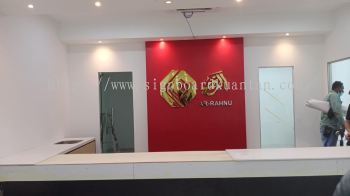 AR-RAHNU INDOOR 3D BOX UP STAINLESS STEEL LETTERING WITHOUT LED AT TITI SERONG PARIT BUNTAR PERAK