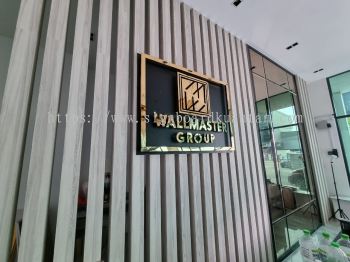 WALL MASTER GROUP INDOOR 3D BOX UP STAINLESS STEEL LETTERING WITHOUT LED AT BERCHAM KINTA PERAK