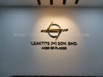 E KTITE(M) SDN BHD. INDOOR 3D BOX UP STAINLESS STEEL LETTERING WITHOUT LED AT KUANTAN PAHANG