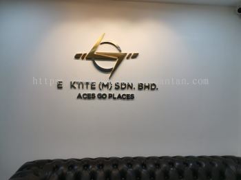 E KTITE(M) SDN BHD. INDOOR 3D BOX UP STAINLESS STEEL LETTERING WITHOUT LED AT KUANTAN PAHANG