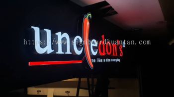 UNCLEDON'S INDOOR 3D LED FRONTLIT SIGNAGE AT BANDAR INDERA MAHKOTA KUANTAN PAHANG MALAYSIA