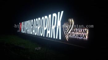 I LOVE KALUMPANG AGRO PARK OUTDOOR ALUMINIUM BIG GIANT 3D LED BOX UP LETTERING SIGNAGE SIGNBOARD AT CHUKAI, KIJAL, KERTEH, KEMASIK, TELUK KALUNG, BANDAR SERI BANDI, JABUR, RANTAU PETRONAS KEMAMAN TERENGGANU MALAYSIA