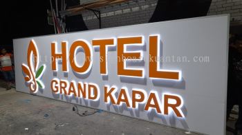 HOTEL GRAND KAPAR OUTDOOR 3D LED BOX UP BACKLIT LETTERING SIGNAGE SIGNBOARD AT KUALA NERUS TOWN, GONG BADAK, SEBERANG TAKIR, BATU RAKIT, BATU ENAM, PAKOH, PULAU REDANG, PULAU DUYONG, PULAU LANG TENGAH KUALA NERUS TERENGGANU MALAYSIA