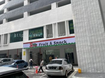 FRUIT & SNACK OUTDOOR GIANT BIG LIGHTBOX SIGNBOARD SIGNAGE AT BENTONG TOWN, GENTING HIGHLANDS, BUKIT TINGGI, GENTING SEMPAH, KARAK, KETARI, LURAH BILUT, GOHTONG JAYA, JANDA BAIK BENTONG PAHANG MALAYSIA