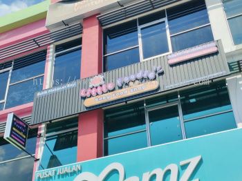 LITTLE FOODIE BABY FOOD SHOP OUTDOOR ALUMINIUM PANEL 3D LED FRONTLIT BOX UP SIGNAGE SIGNBOARD AT PEKAN TOWN, KUALA PAHANG, CHINI, BEBAR, BELIMBING, CHEROK PALOH, NENASI, PALOH HINAI PEKAN PAHANG MALAYSIA