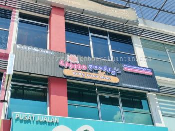 LITTLE FOODIE BABY FOOD SHOP OUTDOOR ALUMINIUM PANEL 3D LED FRONTLIT BOX UP SIGNAGE SIGNBOARD AT KUANTAN, BANDAR INDERA MAHKOTA. PANCHING, SUNGAI LEMBING, GAMBANG, BESERAH, GEBENG, PENOR, SUNGAI KARANG, BATU HITAM, CHENDOR, TANJUNG LUMPUR, TELUK CEMPEDAK, CHERATING KUANTAN PAHANG MALAYSIA