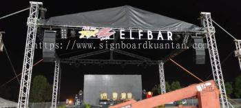 RXZ ELFBAR EVENT OUTDOOR 3D RGB LED BOX UP FRONTLIT LETTERING WITH HOLLOW STRUCTURE AT CHUKAI, KIJAL, KERTEH, KEMASIK, TELUK KALUNG, BANDAR SERI BANDI, JABUR, RANTAU PETRONAS TERENGGANU MALAYSIA