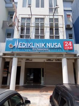 MEDIKLINIK NUSA 24JAM OUTDOOR 3D LED FRONTLIT LETTERING SIGNAGE SIGNBOARD AT  BENTONG TOWN, GENTING HIGHLANDS, BUKIT TINGGI, GENTING SEMPAH, KARAK, KETARI, LURAH BILUT, GOHTONG JAYA, JANDA BAIK BENTONG PAHANG MALAYSIA