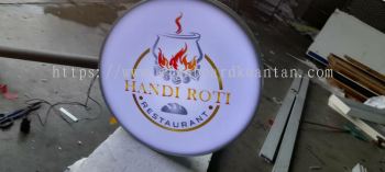 HANDI ROTI ROUND SHAPE DOUBLE SIDE LIGHTBOX AT