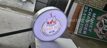 HANDI ROTI ROUND SHAPE DOUBLE SIDE LIGHTBOX AT