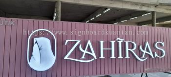 ZAHIRAS ALUMINIUM PANEL 3D LED FRONTLIT AT DUNGUN