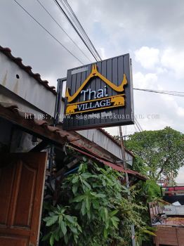 THAI RESTORAN DOUBLE SIDE SIGNAGE WITH 3D LED FRONTLIT LETTERING SIGNAGE SERVICE AT MARANG TOWN, RUSILA, BUKIT PAYONG TERENGGANU MALAYSIA 