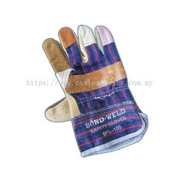 BLUE JEANS SEMI LEATHER GLOVE