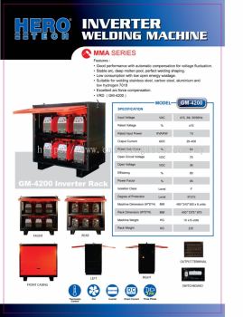 HERO INVERTER WELDING MACHINE GM-4200