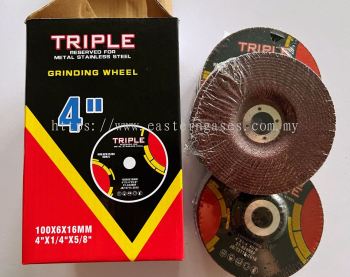 TRIPLE 4" X 6MM GRINDING DISC