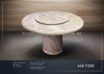 1.5M ROUND 8 SEATER MARBLE TABLE