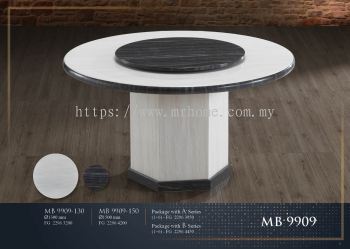 1.5M ROUND 8 SEATER MARBLE TABLE
