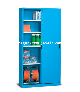 4-Shelf Cabinets with Sliding Doors