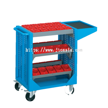 1064 x 512 x 890(h)mm Professional Heavy Duty Tool Storage Trolley with 7 Tool Carriers (Model 2)