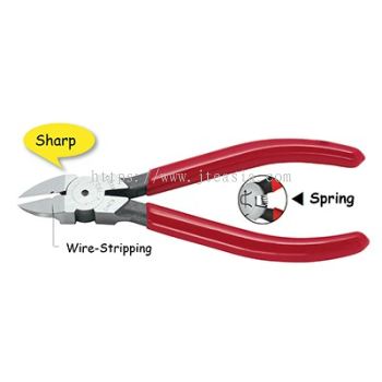 K150 Fujiya 6-5/16"/160mm Electrician's Flat Surface Diagonal Cutting Pliers