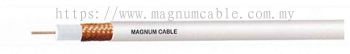 PVC Insulated Braided PVC Sheathed Coaxial Cable Construction