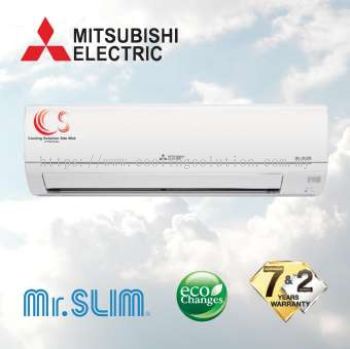 (MS-JR10VF/MU-JR10VF) Mitsubishi Air Conditioner Non-Inverter R32 1.0HP - 2.5 HP + Eco Changes + R32 Refrigerant + Mr.Slim