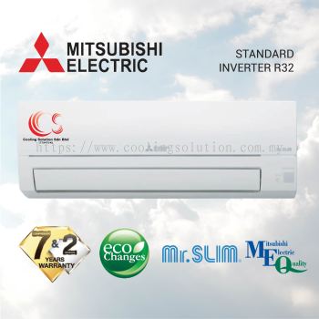 (MSY-JS10VF/MUY-JS10VF) [New Model] Mitsubishi 1.0HP - 2.5HP Standard Inverter + R32 Refrigerant