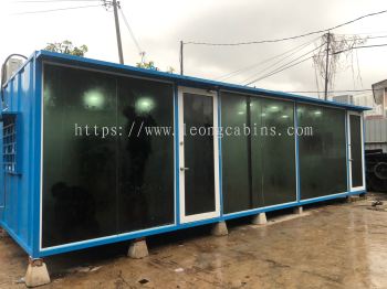 30’x10’ Steel Full Tempered Glass Cabin