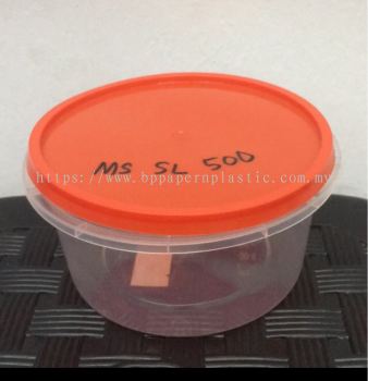 (710) Safety Lock Round Disposable Container, Bucket Popcorn Cookie Door Gift - MS SL-500, 30pcs +-