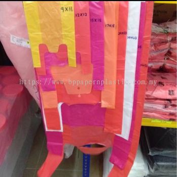 (798) T-shirt Bag 17X18 Inchi - 80pcs / Packet 