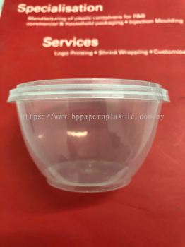 (680)  Tupperware round plastic container MS W2 - 50pcs/pkt