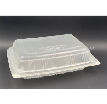 BX-210 Extra Big Lunch Box [ 50pcs ] BENXON Disposable PP Plastic Chicken Chop Food Box  BX 210 Bekas Makanan Plastik