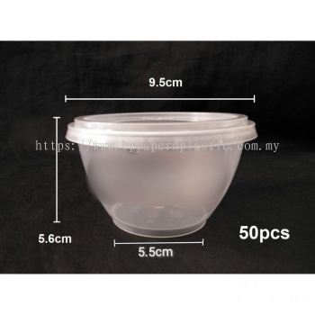 Tupperware round plastic container MS W2 - 50pcs/pkt