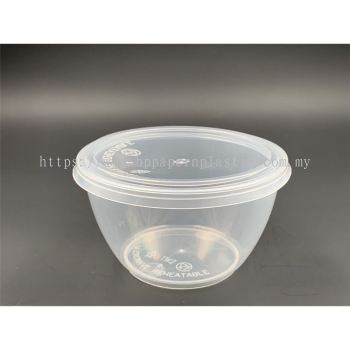Tupperware round plastic container MS W2 - 50pcs/pkt