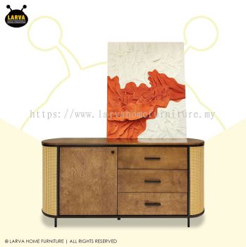 Rattan Console Cabinet