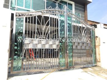 STAINLESS STEEL FOLDING GATE & ALUMINUM PLATE