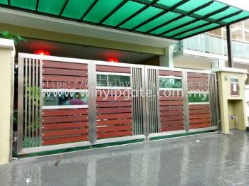 STAINLESS STEEL FOLDING GATE & ALUMINUM PLATE