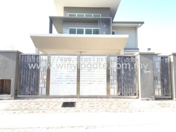 STAINLESS STEEL FOLDING GATE & ALUMINUM PLATE