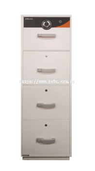 LION 4 Drawer Fire Resistant Filing Cabinet (Individual Locking)_340kg