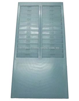 Punch Card Rack (24 Card Slots)