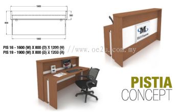 Reception Counter_1600W x 800D x 1200H mm (PISTIA Concept) 