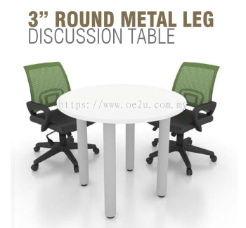 Round Discussion Table c/w Round Metal Leg (DT-R)