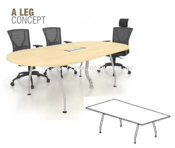 Rectangular Conference Table c/w Inula A Leg (ARC)
