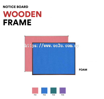 Classic Wooden Frame Notice Board (Foam Board)