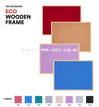 ECO Wooden Frame Notice Board (Fabric Board)