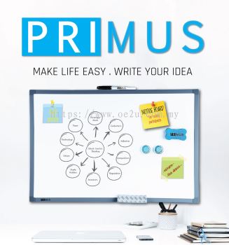 PRIMUS Magnetic Whiteboard (40cm x 60cm)