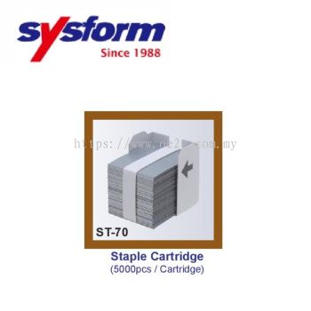 SYSFORM Staple Cartridge for ST-70 (5000 Staples / Cartridge, 3 Cartridges / Box)