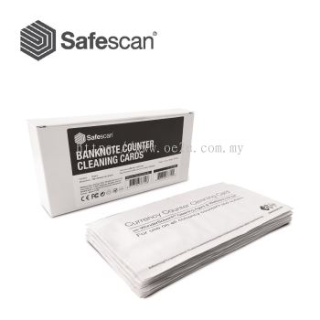 SAFESCAN Cleaning Cards For Banknote Counter (15 Pieces)