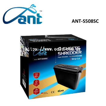 ANT-S508SC Strip Cut Personal Shredder (Shred Capacity: 5 Sheets, Strip Cut: 7mm, Bin Capacity: 8 Liters)