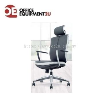 Presidential High Back PU Leather Chair c/w Metal Rocket Base (HYBRIS Series)